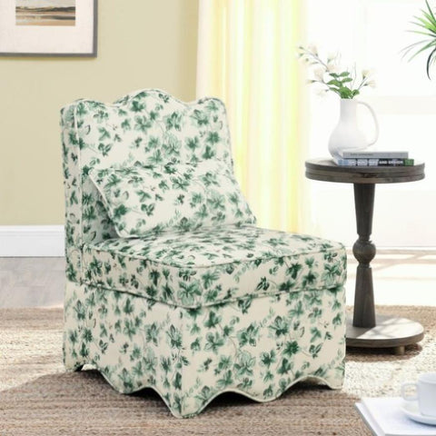 ZUN Flannel single dining chair with soft seat cushion and backrest, no armrests, matching pillow can be W487P221665