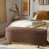 Boucle Flip Top Storage Bench B035P262674