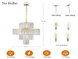 (Same as W1340126461/L5023) Crystal Chandelier Modern Chandelierss Fixture Hanging Pendant W1340P189288