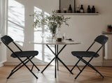 10pcs Injection Molding Classic Garden Plastic Folding Chair Black 96179207