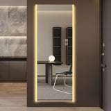 65*21in Led mirror full length,Frameless full-length mirror,Wall Mounted Mirror with W2709P268898
