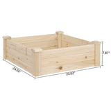 61*61*20cm Wooden Planting Frame Ground Type 70248866