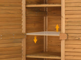 87*46.5*160cm Black Single Slope Top Fir Garden Storage Box Storage Room Yellow 40647459