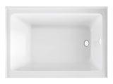 CONDRIS OPAL 60" x 32" Alcove Bathtub Acrylic Soaking Tub with Integral Apron, Right Drain, T5923P494321