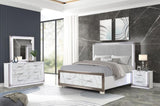Desire Mirror LED-Lit Frame with Metallic Trim Generous Viewing Surface for a Sophisticated G150109089