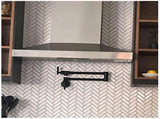 Pot Filler Faucet Wall Mount,Commercial Kitchen Faucet Folding Stretchable with Double Joint Swing 00291478