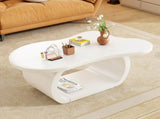 ON-TREND 39.3"*23.6" Modern Cloud Coffee with 1.5" Thicktop, Cream Style Irregular End N721P262567K