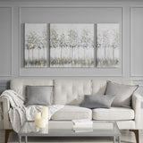 Gold Foil Triptych 3-piece Canvas Wall Art Set B03598852