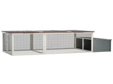 Large Chicken Coop with Run, 20.93 Sq Ft Outdoor Poultry Cage, Weatherproof Asphalt Roof, Wooden Hen 82011200