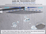 Shower System Shower Faucet Combo Set Wall Mounted with 12" Rainfall Shower Head and handheld shower 87609196