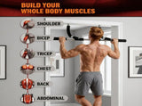 No Drilling Doorway Pull Up Bar, Adjustable Heavy Duty Chin Up Bar, Max Load Home Gym Fitness 92208602