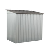 ZUN 4 x 6 Ft Outdoor Storage Shed, Patio Steel Metal Shed w/Lockable Sliding Doors, Vents, House for W2181P156873