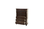 ZUN Antique Cherry / Antique Walnut Wooden 1pc Chest Of Drawers Storage Bedroom Furniture Unique Design B011P210738