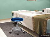 Round Stool with Lines Rotation Bar Stool Blue 27499847