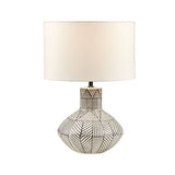 ZUN Boho Ceramic Table Lamp B03596582