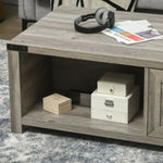 ZUN Coffee Table-Grey Oak （Prohibited by WalMart） 66190156