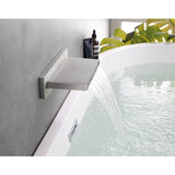 ZUN Shower Waterfall Tub Faucet Wall Mount Tub Filler Spout For Bathroom sink Multiple Uses High Flow 91686594