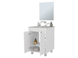 Saratoga Bathroom Cabinet with 2 Doors, White B128P314812