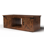 ZUN Bridgevine Home Farmhouse 48 inch Coffee Table, No Assembly Required, Aged Whiskey Finish B108131537