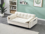 Modern velvet sofa, sofa pull-out bed, small love seat casual sofa with back, with pillow, pockets, W1658P166781