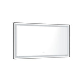 ZUN 72 in. W x 36 in. H LED Single Bathroom Vanity Mirror in Polished Crystal Bathroom Vanity LED Mirror W127253469