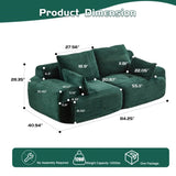 Modern Memory Foam Compressed Sofa,2 Seater Large Sectional Couches for Living Room,Pet-Friendly 57128600