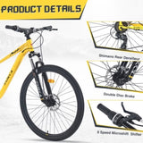 27.5 Inch Wheels 8 Speed Mountain Bike, for Men Women Boys and Girls, Front Suspension, Steel Frame W1019P234035