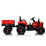 ZUN Ride on Tractor with Trailer,12V Battery Powered Electric Tractor Toy w/Remote Control,electric car W1396124965