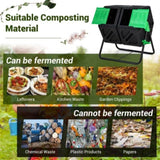 130L Garden Compost Tumbler with Sliding Doors 28017194