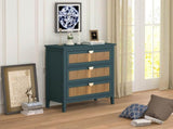 3 Drawer Cabinet,Natural rattan,American Furniture,Suitable for bedroom, living room, study 66653918