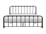 Metal Bed Dark Bronze Finish Full Platform Bed 1pc, Bed in a Box B011P265600