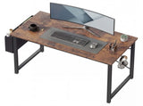 47" Home Office Desk for Small Spaces, Computer Desk with Storage Bag & Hook, Modern Simple Style 41256887