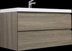 ZUN 42" Floating Bathroom Vanity with Sink, Modern Wall-Mounted Bathroom Storage Vanity Cabinet with W1573P152701