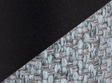 Twin Size Headboard in Black Metal and Blue Fabric B202P223760