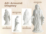 29.5" Virgin Mary Statue Handcrafted Religious Garden Sculpture for Outdoor Patio Lawn 37198699