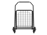 Shopping Cart with Shelf,Grocery Cart on Wheels, Foldable Utility Shopping Carts with Double Basket 85345165