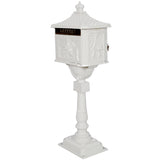 Cast Aluminum Mail Box,Postal Box , Mailbox Color White W46563687