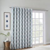 Printed Ikat Blackout Patio Curtain B03599826