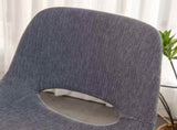 Porth Fabric Kitchen 28.25" Counter Height Stools, Set of 2, Gray T2574P165088