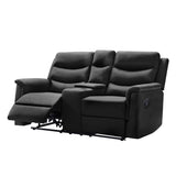 2-SEATER MOTION SOFA BLACK PU W223P149016