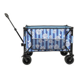 Heavy-Duty 480lbs Folding Wagon Cart with Bonus Picnic Mat - All-Terrain Beach Wheels, Drink W2932P283538
