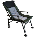 Camping Lounge Chair, Portable Folding Reclining Camping Chair with Adjustable backrest for Indoor W241106336