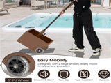 150LBS Fillable Umbrella Base with Wheels 2 Adapters for 7.5-11ft Patio Umbrellas Coffee 51494803