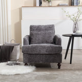 COOLMORE Wood Frame Armchair, Modern Accent Chair Lounge Chair for Living Room,Tufted Club Chair, W395P151908