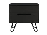 Nightstand with 2 Drawers, Modern Bedside Table with Storage, Bedroom End Table for Home B097132918