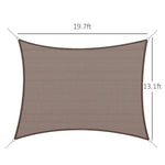 ZUN Shade Sail Cloth /Shade Sail Canopy -AS （Prohibited by WalMart） 03648638