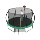 ZUN New big trampoline 12FT Green K1163P164285