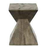 Zahi Weathered Oak Finish Accent Table B2726P360667