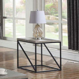 Sonoma Grey Square End Table B062P145637