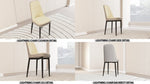 ZUN A set of 2 dining chair, modern style chair made of high-quality PU Leather fabric with thick soft W2189P168412